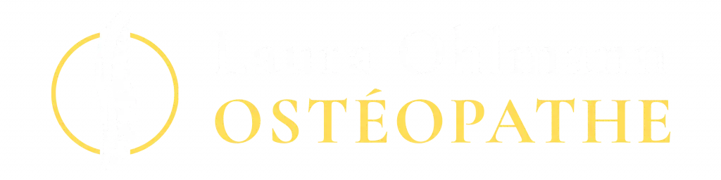 Laura Ohlmann Ostéopathe Logo Blanc Site Internet